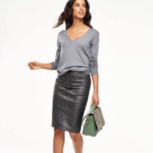 Pewter Boden Zoe Jean Pencil Skirt in Size 10L